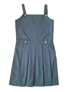 Uniforme Escolar de Alta Calidad, Diseño de Pinafore para Niñas de Primaria, Cierre Frontal con Cremallera, Sin Mangas, Poliéster/Algodón, Logotipo Personalizado, Infantil - Product Image 5