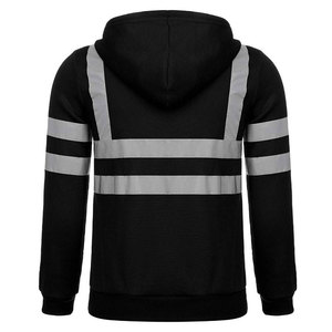 Logotipo personalizable, chaleco de alta visibilidad para hombre, Sudadera con capucha de manga larga, ropa de trabajo de invierno, chaqueta de seguridad, Jersey reflectante de alta visibilidad para exteriores - Product Image 3