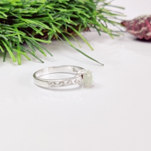 <b>Vintage</b> Ethiopian <b>Opal</b> Silver <b>Ring</b> Beautiful Designer Band with Ethiopian <b>Opal</b> Gemstone for Weddings and Parties - Product Image 3