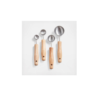 Cuillères à mesurer en cuivre avec différentes tailles Plis multifonctions Cuillère de cuisine plate Conception liquide