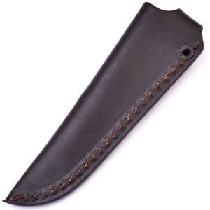Funda de cuero marrón de estilo elegante y elegante de alta calidad hecha a mano de fábrica para cuchillos de hoja fija de 4'' - Product Image 5