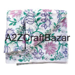 Tissu 100% coton imprimé en bloc, écologique, respirant, séchage rapide, léger, style croisé, pour vêtements pour femmes et filles - Product Image 2