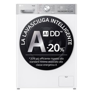 เครื่องอบผ้า Lavasciuga 13 + 7 กก. รุ่น R9 D4R9513TPWC AI DD สีขาวและสีดำ ระดับ AD 1400 รอบ/นาที (60x61.5x85 ซม.) - Product Image 6