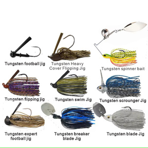 Esca <span class=keywords><strong>Artificiale</strong></span> in Tungsteno con Gonna in Gomma, Spinner Bait Galleggiante in ABS, Azione Vivace per la Pesca di Spigole, Marlin e in Acque Salate - Product Image 2