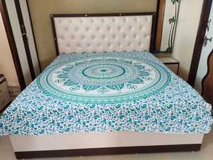 Sábanas de algodón con estampado de elefante, con diseño de ropa de cama mandala hecho a medida en blanco y negro, ideal para reventa en tiendas boho y hippie - Product Image 5