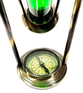 Minuteur de sable nautique antique vert liquide Base maritime boussole pièce maîtresse minuterie décor maison et bureau article cadeau (vert) par Calvine - Product Image 5