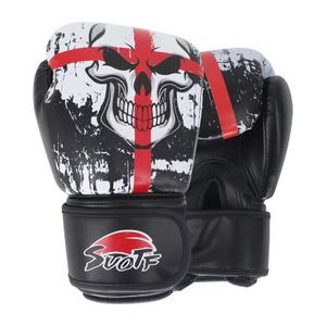 Fabricación de Guantes de Boxeo de Diseño OEM Personalizados de Alta Calidad, Hechos con Cuero Genuino, Guantes de Sparring con Velcro - Product Image 1