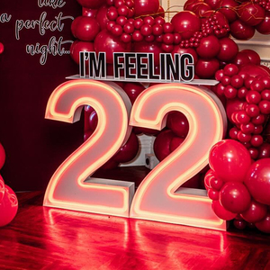 Grandi Lettere Luminose a LED da 4 Piedi, Numeri Luminosi da 3 Piedi e 2 Piedi, Lettere Giganti a LED per Feste, Matrimoni e Compleanni - Product Image 5