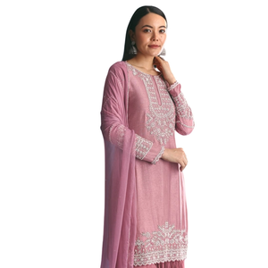 ชุดสูทเคอร์ตาชาราผ้าไหมพร้อมลายปักโมติคัทดานาสำหรับงานแต่งงานงานรับงานแต่งแบบพรีเมียม - Product Image 2