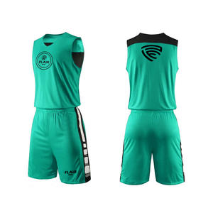 Ensemble de vêtements de basket-ball de haute qualité pour hommes impression numérique personnalisable chemise de sport respirante hauts shorts uni de grande taille - Product Image 2