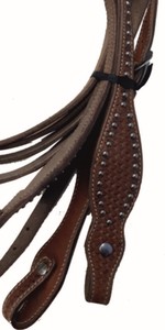 Cabestro Occidental Inteligente de Alta Calidad y Durabilidad, Riendas de Cuero DD, Tallado a Mano, Decoración de Latón, Uso Ecuestre - Product Image 5