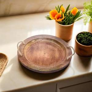 Woodino Craftsman Design Plateau à aspect antique pour les occasions de fête - Product Image 4