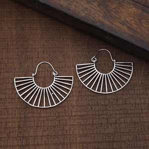 Pendientes de aro de Plata de Ley 925 de diseñador al por mayor, joyería de moda étnica fina, accesorios de Material principal de oro para mujeres y niñas - Product Image 2