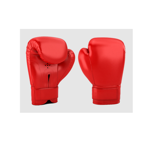Guantes de boxeo de goma de látex de color sólido profesional con logotipo personalizado y excelente impresión para artes marciales - Product Image 6