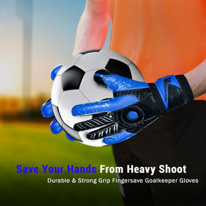 Gants de gardien de but de football personnalisés en latex, taille plus, confortables, légers, respirants, imperméables - Product Image 3