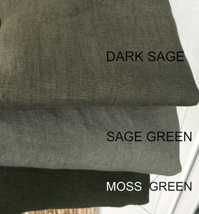 Venta al por mayor 115 ''/292cm tela de lino orgánico 100% tejido listo para vestidos de niñas decoración almohadas ropa de cama cojines sofá-liso - Product Image 4