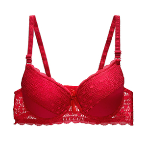 Reggiseno Push-Up Regolabile in Pizzo Trasparente Senza Schienale da Donna, Mezza Coppa, Confortevole in Cotone e Seta, Motivo 3D, Sexy, Intrecciato in Un Unico Pezzo - Product Image 6