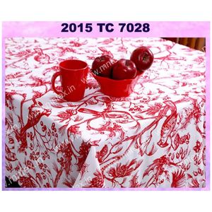 ผ้าปูโต๊ะพิมพ์ล้างทำความสะอาดได้โพลีผ้าฝ้าย100% ผู้ผลิตราคาถูกขายส่งโรงแรมร้านอาหารสี่เหลี่ยมผืนผ้าบ้านจัดเลี้ยงอุตสาหกรรม - Product Image 6
