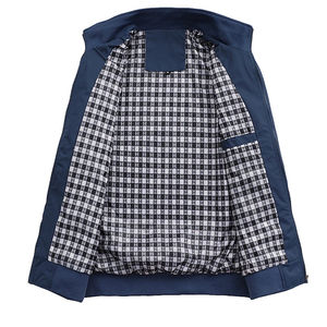 Veste bomber en toile à col montant, décontractée, unie, tendance, nouvelle arrivée, différentes couleurs, tailles plus grandes, vente chaude pour l'automne - Product Image 4