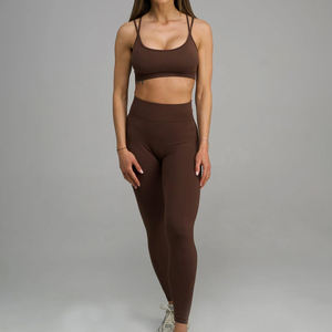 Ropa de gimnasio y entrenamiento y conjunto de Yoga para Mujeres Precio al por mayor Superventas Nuevo diseño Mujeres Sublimado Conjunto de Yoga de color personalizado - Product Image 2