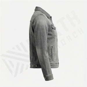 Chaqueta Vaquera de Mezclilla Lavada de Color Personalizado de Primera Calidad para Mujer, Diseño OEM, Cierre de Botones, Prenda Exterior Informal de Moda - Product Image 3