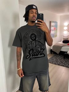 100% algodón cómodo de gran tamaño para hombres Casual para camisas transpirables con patrón diseño en blanco de talla grande camisetas para hombres - Product Image 5