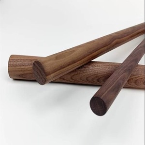 Palos redondos de madera de nogal negro sólido tamaños personalizados para gabinetes de cocina mesas de comedor sofás camas sillas - Product Image 2