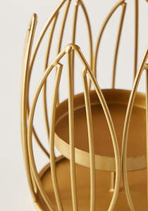 Ramadan Decorative Gold Metal Wired <b>Candle</b> Stand for Home Decor for Tea Light <b>Candle</b> Pillar Display during Christmas Ramadan - Product Image 4