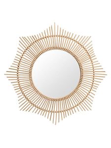 Diseño clásico hecho a mano forma europea espejo de ratán pared decorativa sauce Natural mimbre espejo interiores - Product Image 6