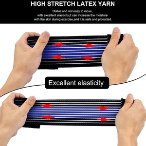 Wholesale Custom Print Fitness Weight Lifting Knee Wraps For Powerlifting OEM Services Weightlifting Knee Wraps - Product Image 5