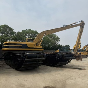 Used Caterpillar 320BL Amphibious Excavator 20T Hydraulic Crawler Digger with Extra Long Extended Boom 18m Engine Pump Included - Product Image 1