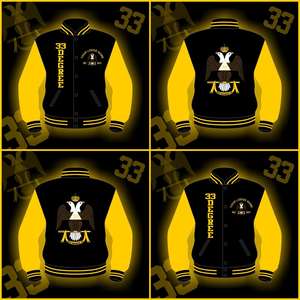 Chaqueta DELTA SIGMA, Chaqueta Universitaria, Mangas Amarillas - Product Image 4