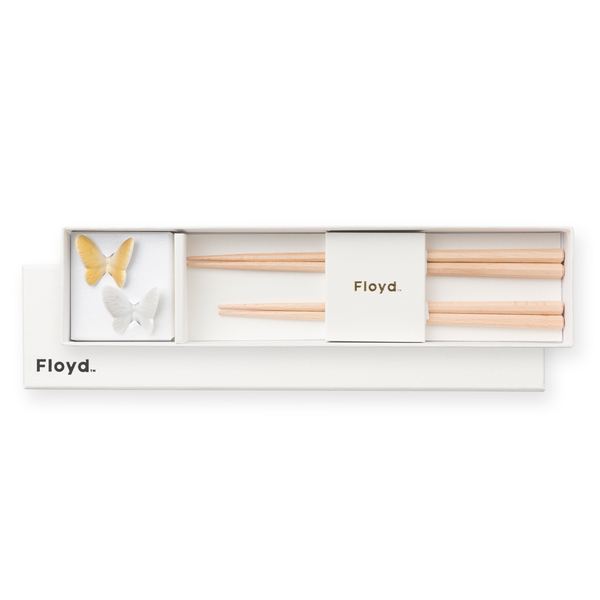 Chopsticks & Rest / Set of 2 / Gold / Silver