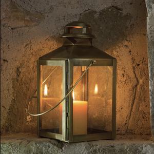 Antique laiton métal verre extérieur Halloween bougeoirs lanternes et bocaux faits à la main Durable décoration de la maison - Product Image 5