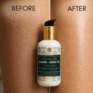 Lotion pour le corps douce au thé vert au jasmin Saules Fabrika 200ml, tous types de peau, ingrédients naturels, formule végétalienne artisanale - Product Image 2