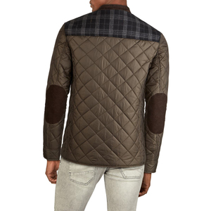 Blouson aviateur diamant chaud d'hiver personnalisé pour hommes, manteau noir uni style décontracté matelassé à fermeture éclair Signature techniques mixtes - Product Image 2