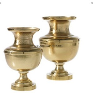 Jarrones de flores de mesa de latón y Metal de gran tamaño superventas, Trompeta de lujo moderna de alta calidad para el hogar, precio de decoración de boda - Product Image 2