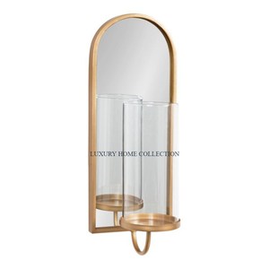 Mid Century Modern Irregular Shape Gold Plated Martillado Textura Aspecto atractivo Indian Hand Crafted Wall Scones & Lamps - Product Image 2