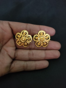 Wholesale Selling <b>Earrings</b> <b>Set</b> with 22CT <b>Gold</b> Plated <b>Earrings</b> Jewelry for Women Wear by Indian Exporters - Product Image 4