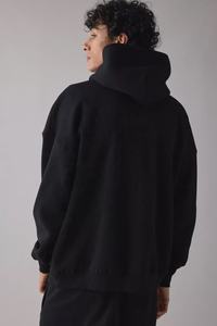 เสื้อฮู้ดสตรีทไซส์ใหญ่พิเศษสำหรับผู้ชายเสื้อมีฮู้ดแบบหลวมเปิดไหล่350 GSM สั่งโลโก้ได้ตามต้องการ - Product Image 2