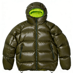 Veste bomber matelassée unisexe personnalisée, écologique, imperméable, avec revêtement, patchwork, couvre-visage intégral, légère, coupe-vent, personnalisée - Product Image 1