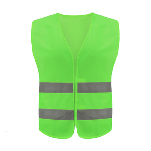 Gilet de sécurité sans manches unisexe à fermeture éclair multi-poches T-shirts en coton de grande taille pour hommes pour la course à pied Cyclisme Construction - Product Image 3