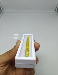 เพชรเหลืองทรงเหลี่ยมมรกตสังเคราะห์ คุณภาพ VVS-VS เหมาะสำหรับแหวนหมั้น - Product Image 5