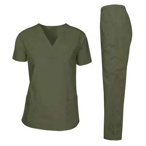 Uniforme de hospital OEM para mujer Top Fleece Enfermera Scrub Gear Cómodo Médico Scrubs - Product Image 5