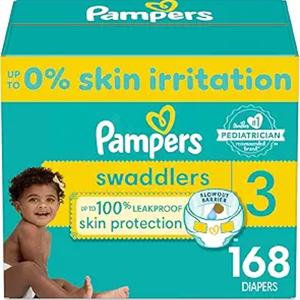 Pampers Swaddlers XXL Couches jetables Taille 3 (16-28 livres) 164 pièces pour bébés - Product Image 3