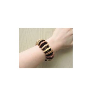 Pulsera de madera Joyería de moda personalizada Pulsera de madera Pinturas de color de mano uso pulsera de madera de la mejor calidad - Product Image 6