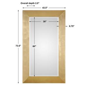 Nouveau Design Miroir Mural en Bois Doré Rectangulaire Hôtel Appartement Salon Chambre Couloir Décoration Murale Dressing Miroir 2025 - Product Image 4