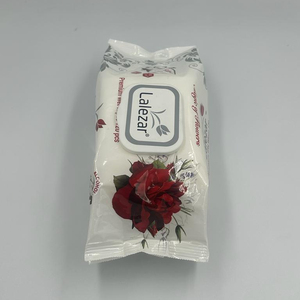 Lalezar ผ้าเช็ดทำความสะอาดเปียกกลิ่นหอมกุหลาบพรีเมี่ยมฝาครอบพลาสติก120ชิ้นผลิตจากตุรกีเป็นมิตรกับสิ่งแวดล้อม - Product Image 1