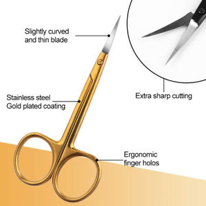 Ciseaux à ongles courbés en acier inoxydable lames tranchantes de haute qualité manucure professionnelle pédicure coupe-cuticules outils de beauté - Product Image 4