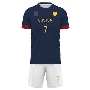 Camiseta de Fútbol de Manga Corta para Hombre, Transpirable, Ligera, de Secado Rápido, Uniformes y Camisetas de Entrenamiento para Fútbol, para Entrenamiento y Partidos - Product Image 2